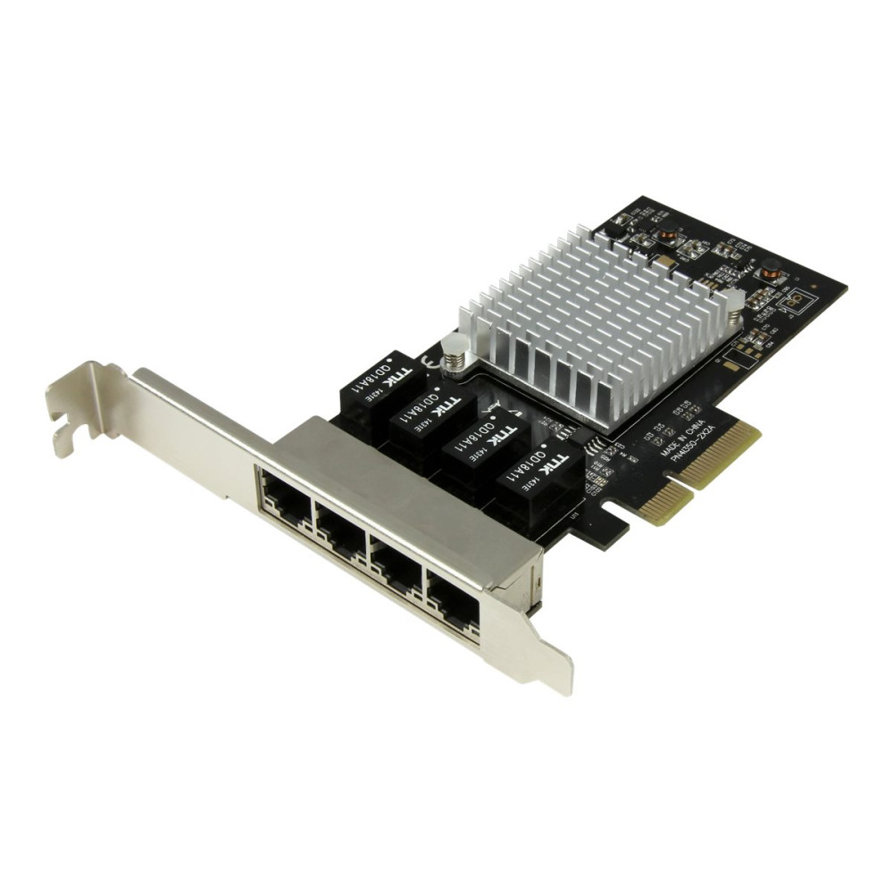 Produktbild för Startech Gigabit Ethernet Nätverkskort med 4 portar - PCI Express, Intel I350 NIC - nätverksadapter - PCIe x4
