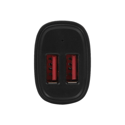 StarTech.com Startech USB-billaddare med 2 portar - 24 W/4,8 A - Svart strömadapter för bil - USB - 24 watt