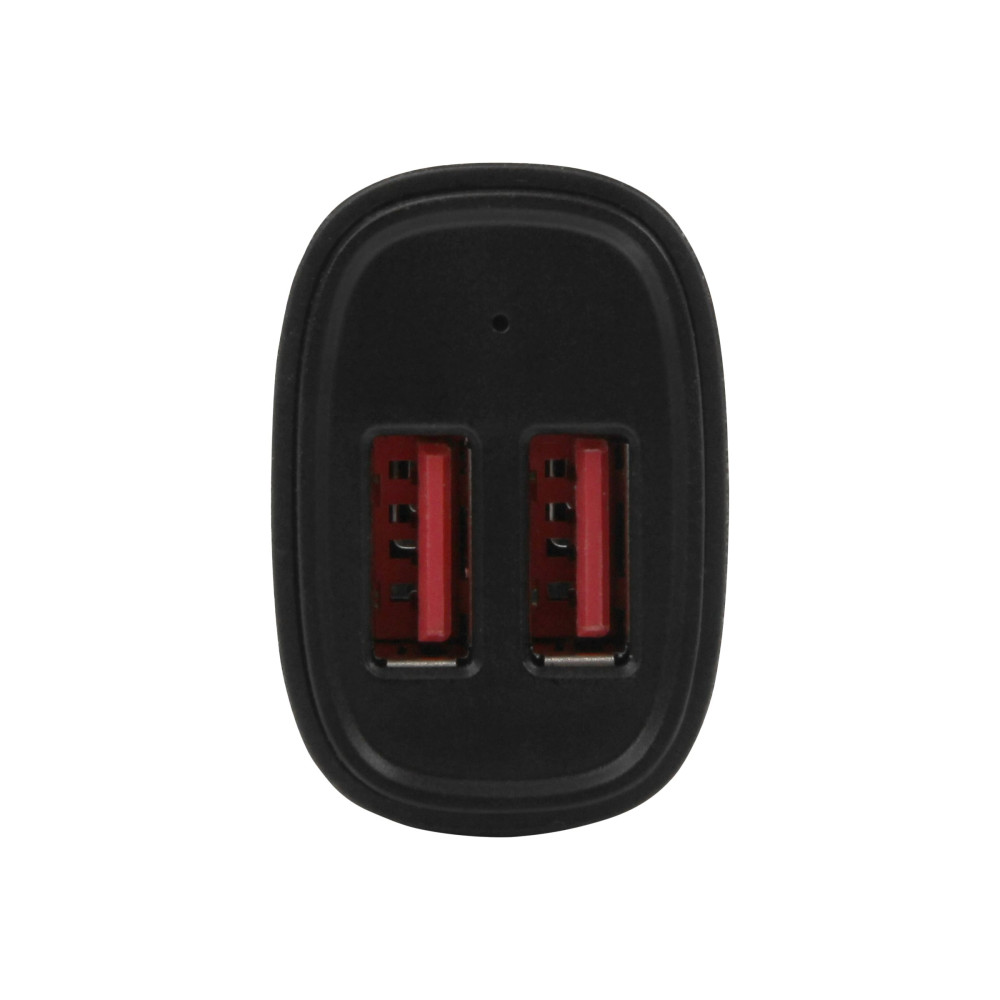Produktbild för Startech USB-billaddare med 2 portar - 24 W/4,8 A - Svart strömadapter för bil - USB - 24 watt