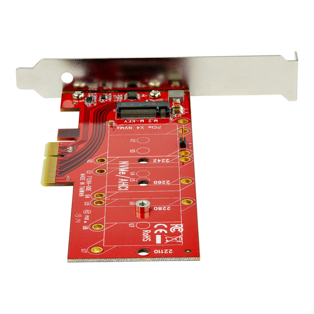 Produktbild för Startech x4 PCI Express 3.0 till M.2 PCIe NVMe SSD Adapter - gränssnittsadapter - M.2 Card - PCIe x4