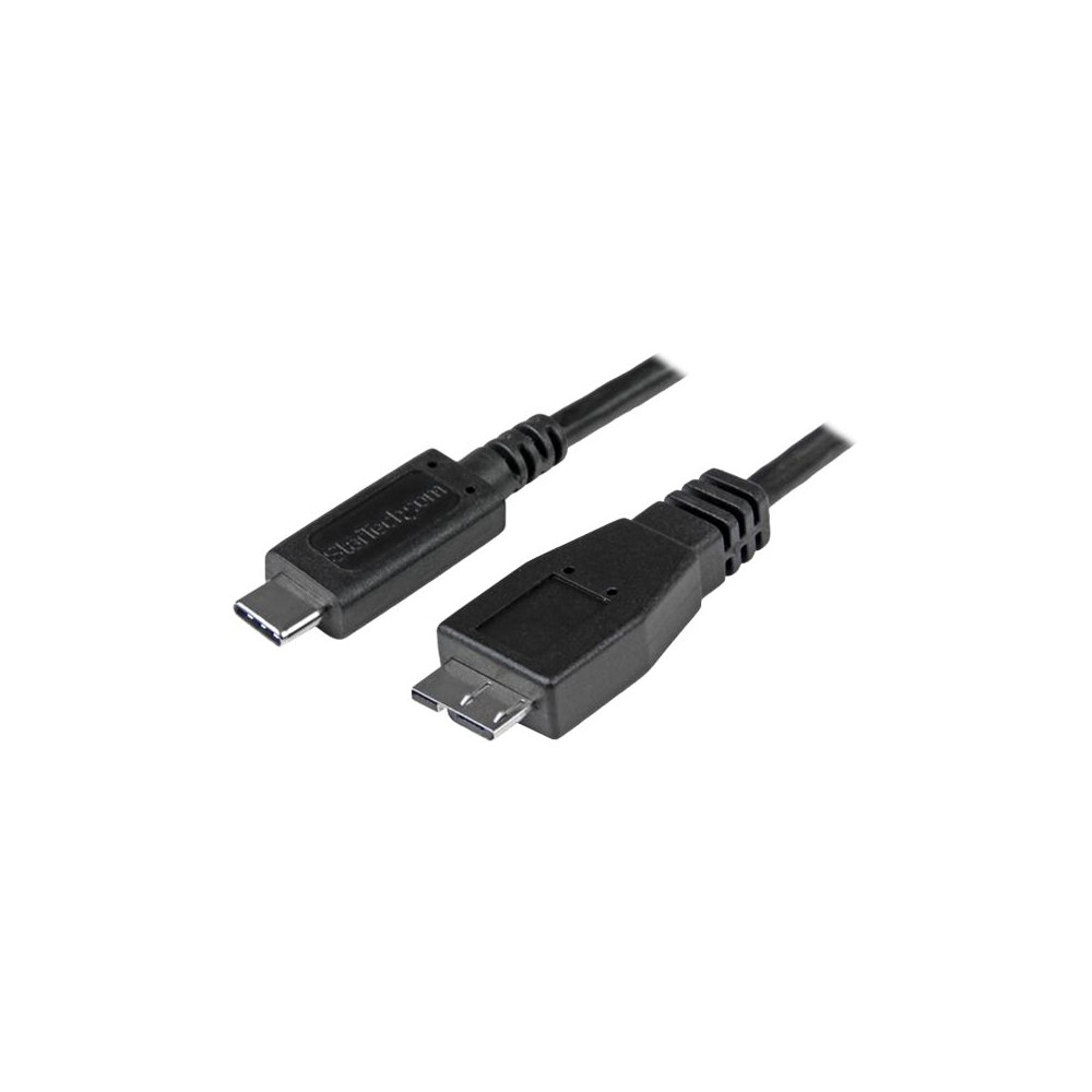 Produktbild för StarTech.com USB 3.1 USB-C till Micro-B-kabel - 1 m - USB typ C-kabel - USB-C till Micro-USB typ B - 1 m