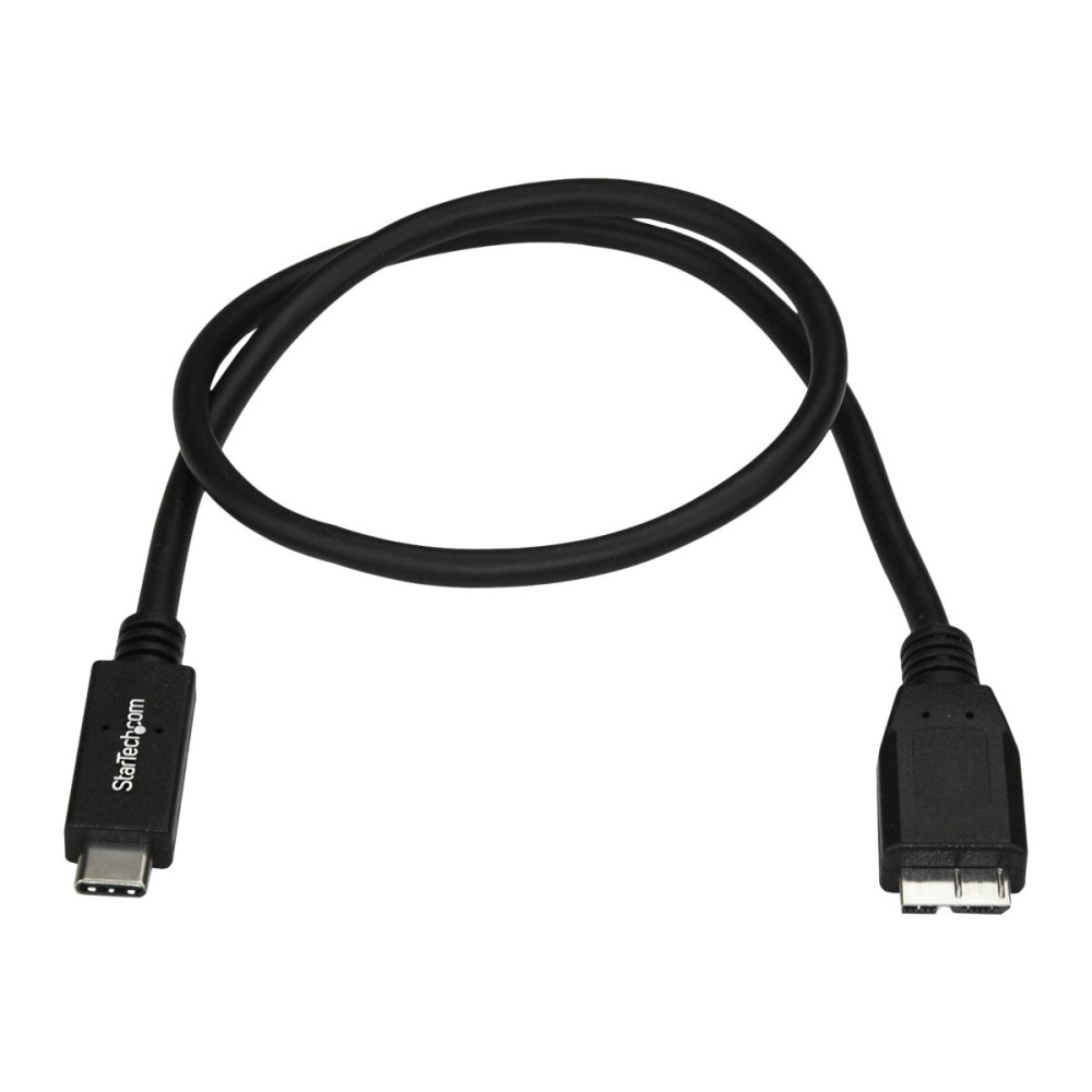 Produktbild för StarTech.com USB 3.1 USB-C till Micro-B-kabel - 1 m - USB typ C-kabel - USB-C till Micro-USB typ B - 1 m