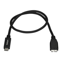Produktbild för StarTech.com USB 3.1 USB-C till Micro-B-kabel - 1 m - USB typ C-kabel - USB-C till Micro-USB typ B - 1 m