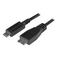 Produktbild för StarTech.com USB 3.1 USB-C till Micro-B-kabel - 1 m - USB typ C-kabel - USB-C till Micro-USB typ B - 1 m