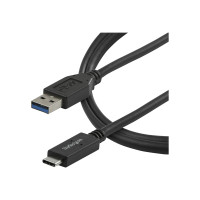 Produktbild för StarTech.com 1 m USB till USB-C-kabel - M/M - USB typ C-kabel - USB-C till USB typ A - 1 m