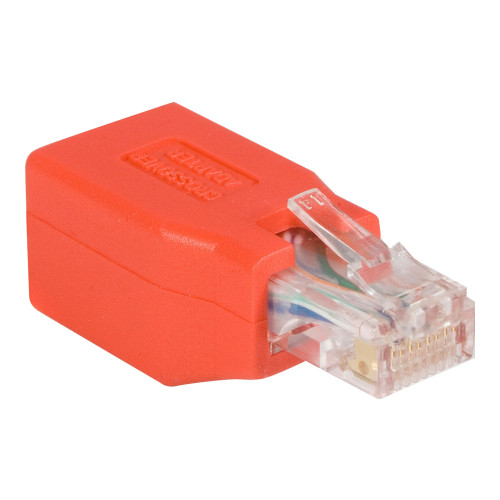 StarTech.com Cat6 Cable - Cat6 Crossover Adapter - GbE - Red - Ethernet Network Cable (C6CROSSOVER) - korskopplad adapter - röd - Övrigt inom