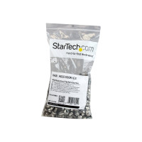 Produktbild för StarTech.com 100-pack M6-monteringsskruvar och korgmuttrar för serverskåp - skruvar och muttrar för rack