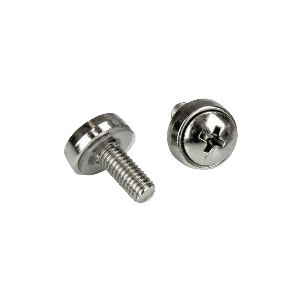 Produktbild för StarTech.com M5 Mounting Screws and Cage Nuts for Server Rack Cabinet - Pack of 100 Server Rack Screws (CABSCREWM52) - skruvar och muttrar för rack