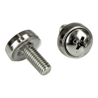 Produktbild för StarTech.com M5 Mounting Screws and Cage Nuts for Server Rack Cabinet - Pack of 100 Server Rack Screws (CABSCREWM52) - skruvar och muttrar för rack