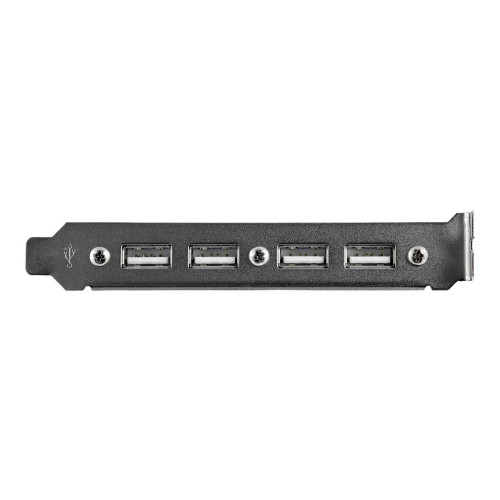 StarTech.com StarTech.com 4 Port USB A Female Slot Plate Adapter - USB panel - 4 pin USB Type A (F) (USBPLATE4) - USB-panel - USB till 9 stifts IDC