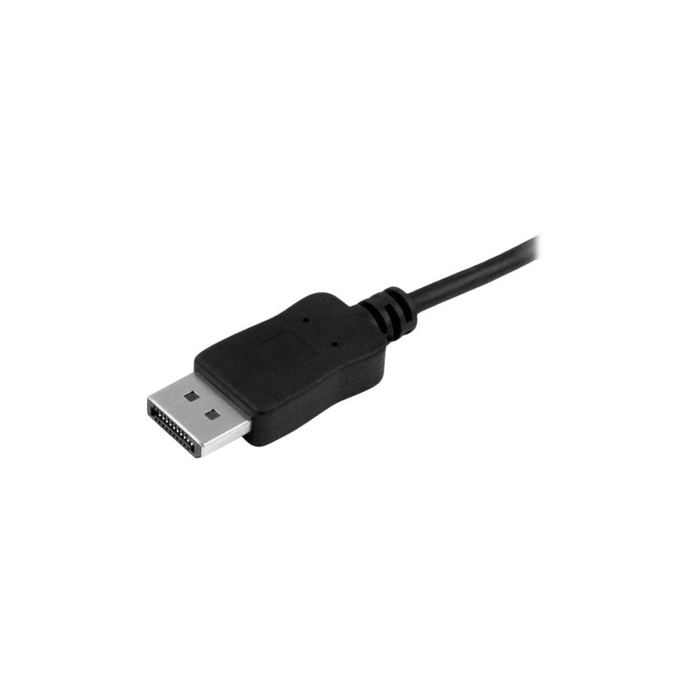 Produktbild för StarTech 6ft/1.8m USB C to DisplayPort 1.2 Cable 4K 60Hz, USB-C to DisplayPort Adapter Cable HBR2, USB Type-C DP Alt Mode to DP Monitor Video Cable, Works with Thunderbolt 3, Black - USB-C Male to DP Male - DisplayPort-kabel - USB-C till DisplayPort - 1.8