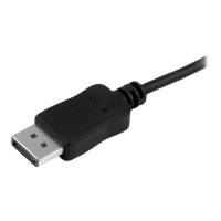 Produktbild för StarTech 6ft/1.8m USB C to DisplayPort 1.2 Cable 4K 60Hz, USB-C to DisplayPort Adapter Cable HBR2, USB Type-C DP Alt Mode to DP Monitor Video Cable, Works with Thunderbolt 3, Black - USB-C Male to DP Male - DisplayPort-kabel - USB-C till DisplayPort - 1.8