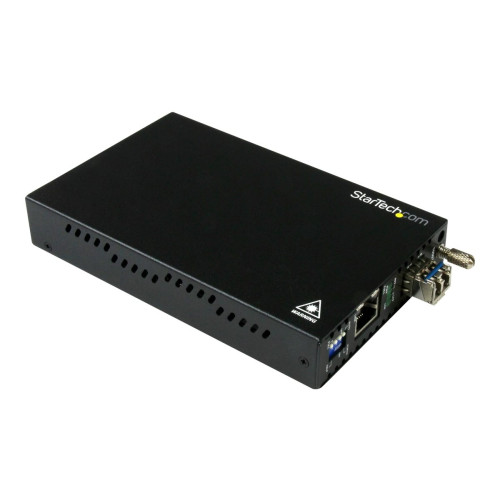 StarTech.com Startech Gigabit Ethernet koppar-till-fibermediaomvandlare - SM LC - 10 km - fibermediekonverterare - 10Mb LAN, 100Mb LAN, 1GbE