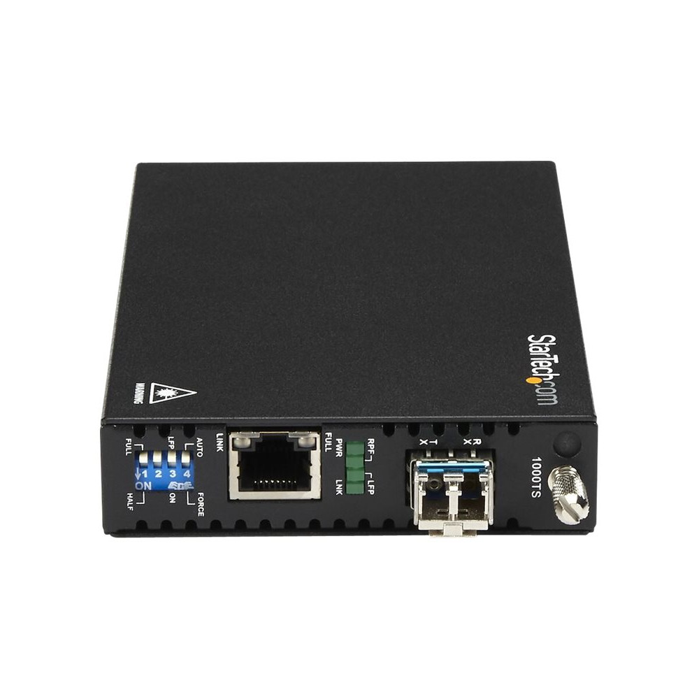 Produktbild för Startech Gigabit Ethernet koppar-till-fibermediaomvandlare - SM LC - 10 km - fibermediekonverterare - 10Mb LAN, 100Mb LAN, 1GbE