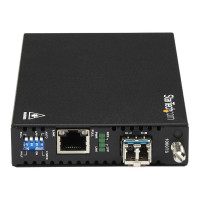 Produktbild för Startech Gigabit Ethernet koppar-till-fibermediaomvandlare - SM LC - 10 km - fibermediekonverterare - 10Mb LAN, 100Mb LAN, 1GbE