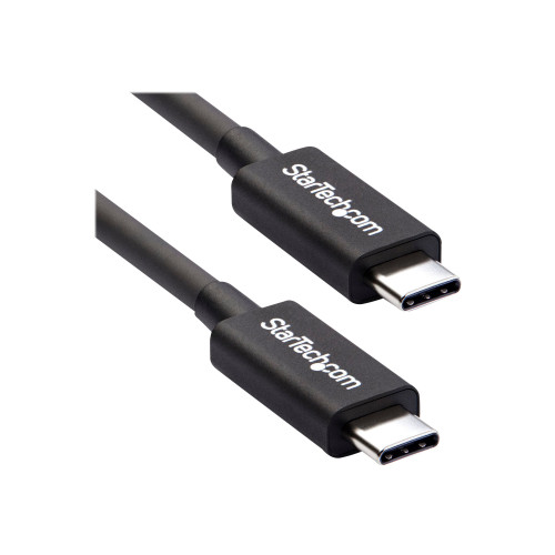 StarTech.com StarTech 50cm (1.6ft) Thunderbolt 3 Cable, 40Gbps, 100W PD, 4K/5K Video, Thunderbolt-Certified, Compatible w/ TB4/USB 3.2/DisplayPort - Thunderbolt-kabel - USB-C till USB-C - 50 cm