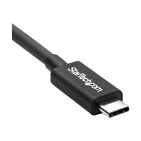 Produktbild för StarTech 50cm (1.6ft) Thunderbolt 3 Cable, 40Gbps, 100W PD, 4K/5K Video, Thunderbolt-Certified, Compatible w/ TB4/USB 3.2/DisplayPort - Thunderbolt-kabel - USB-C till USB-C - 50 cm
