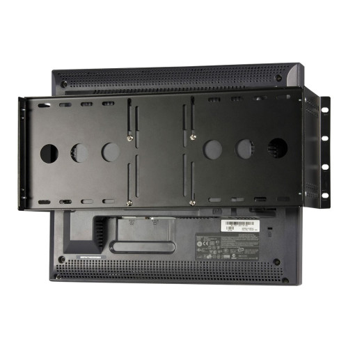 StarTech.com StarTech.com 4U Universal VESA LCD Monitor Mounting Bracket for 19-inch Rack or Cabinet - TAA Compliant - Cold-Pressed Steel Bracket (RKLCDBK) monteringssats - för LCD-display - svart