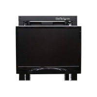 Produktbild för StarTech.com 4U Universal VESA LCD Monitor Mounting Bracket for 19-inch Rack or Cabinet - TAA Compliant - Cold-Pressed Steel Bracket (RKLCDBK) monteringssats - för LCD-display - svart