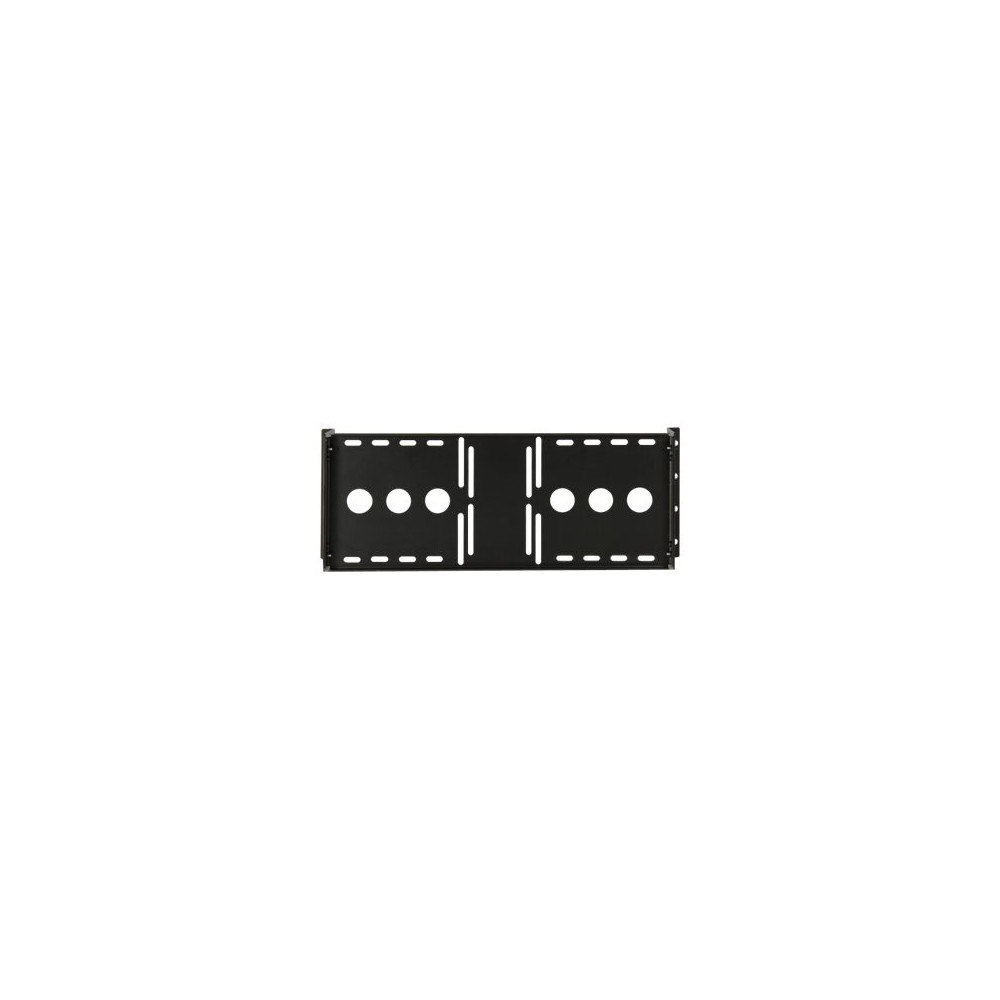 Produktbild för StarTech.com 4U Universal VESA LCD Monitor Mounting Bracket for 19-inch Rack or Cabinet - TAA Compliant - Cold-Pressed Steel Bracket (RKLCDBK) monteringssats - för LCD-display - svart