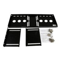 Produktbild för StarTech.com 4U Universal VESA LCD Monitor Mounting Bracket for 19-inch Rack or Cabinet - TAA Compliant - Cold-Pressed Steel Bracket (RKLCDBK) monteringssats - för LCD-display - svart