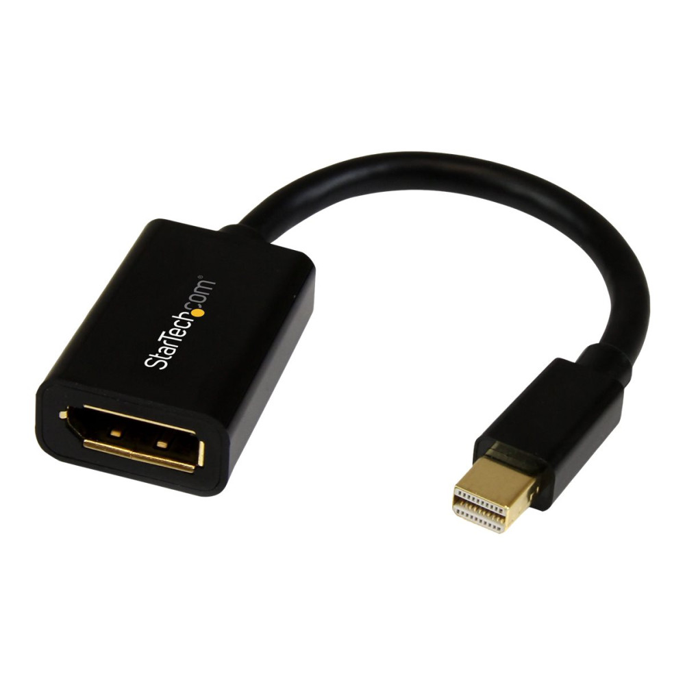 Produktbild för StarTech.com 15 cm Mini DisplayPort till DisplayPort-videokabeladapter – M/F - DisplayPort-kabel - 15.2 cm