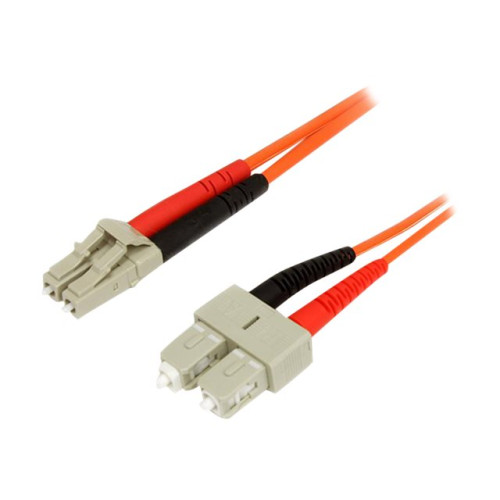 StarTech.com StarTech.com 2m Fiber Optic Cable - Multimode Duplex 62.5/125 - LSZH - LC/SC - OM1 - LC to SC Fiber Patch Cable (FIBLCSC2) - nätverkskabel - 2 m - 2 m