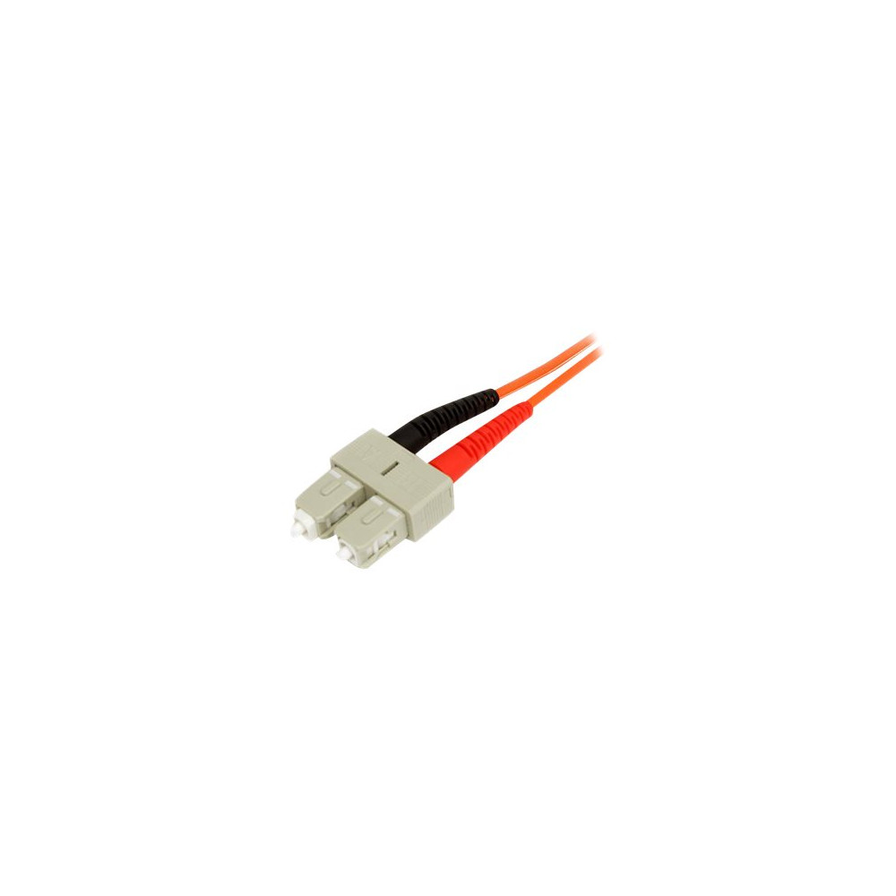 Produktbild för StarTech.com 2m Fiber Optic Cable - Multimode Duplex 62.5/125 - LSZH - LC/SC - OM1 - LC to SC Fiber Patch Cable (FIBLCSC2) - nätverkskabel - 2 m - 2 m