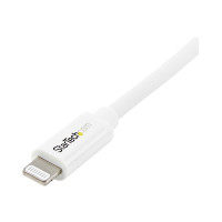 Produktbild för Startech 2 m USB till Lightning-kabel - Lång iPhone/iPad/iPod-laddningskabel - Lightning till USB-kabel - Apple MFi-certifierad - Vit - Lightning-kabel - Lightning / USB - 2 m