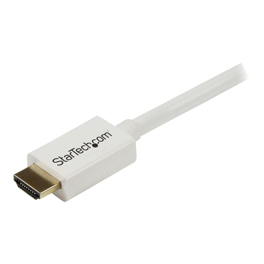 Produktbild för StarTech.com 7m/23 ft CL3 Rated HDMI Cable with Ethernet, In Wall Rated HDMI Cable 4K 30Hz, UHD High Speed HDMI Cable 10.2 Gbps Bandwidth, 4K Ultra HD HDMI 1.4 Video / Display Cable, 30AWG - Long White HDMI Cable - HDMI-kabel - 7 m