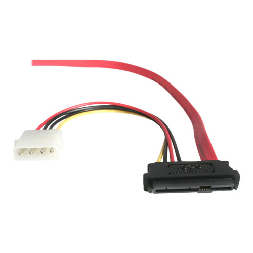 StarTech.com StarTech.com 18in SAS 29 Pin to SATA Cable with LP4 Power - 18in SAS 29 pin to SATA Cable - 18in SFF 8482 to SATA (SAS729PW18) - SATA/SAS-kabel - 46 cm