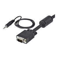 Produktbild för StarTech.com 5 m videokoaxialkabel med audio för VGA-skärm med hög upplösning HD15 M/M - VGA-kabel - 5 m