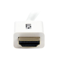 Produktbild för StarTech.com 3m/10 ft CL3 Rated HDMI Cable with Ethernet, In Wall Rated HDMI Cable 4K 30Hz, UHD High Speed HDMI Cable 10.2 Gbps Bandwidth, 4K Ultra HD HDMI 1.4 Video / Display Cable, 30AWG - Long White HDMI Cable - HDMI-kabel - 3 m