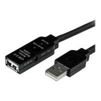 Produktbild för StarTech.com 5 m aktiv USB 2.0-förlängningskabel – M/F - USB-förlängningskabel - USB till USB - 5 m