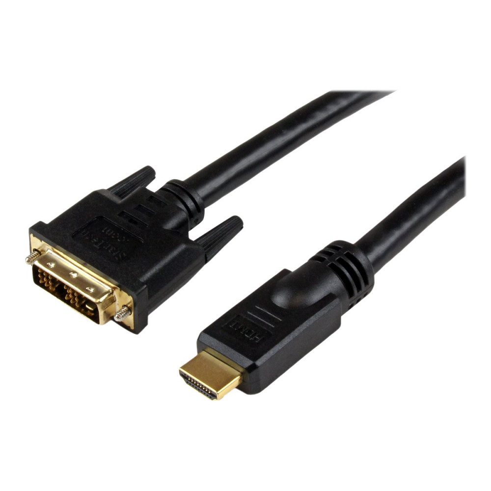 Produktbild för StarTech.com 3m High Speed HDMI Cable to DVI Digital Video Monitor - adapterkabel - HDMI / DVI - 3 m