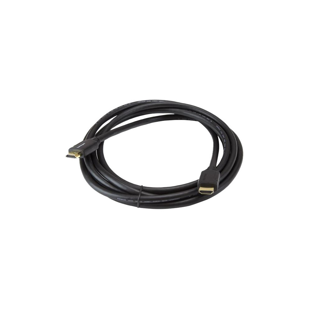 Produktbild för Startech Premium Höghastighets HDMI-kabel med Ethernet - 4K 60 Hz - 3 m - HDMI-kabel med Ethernet - 3 m