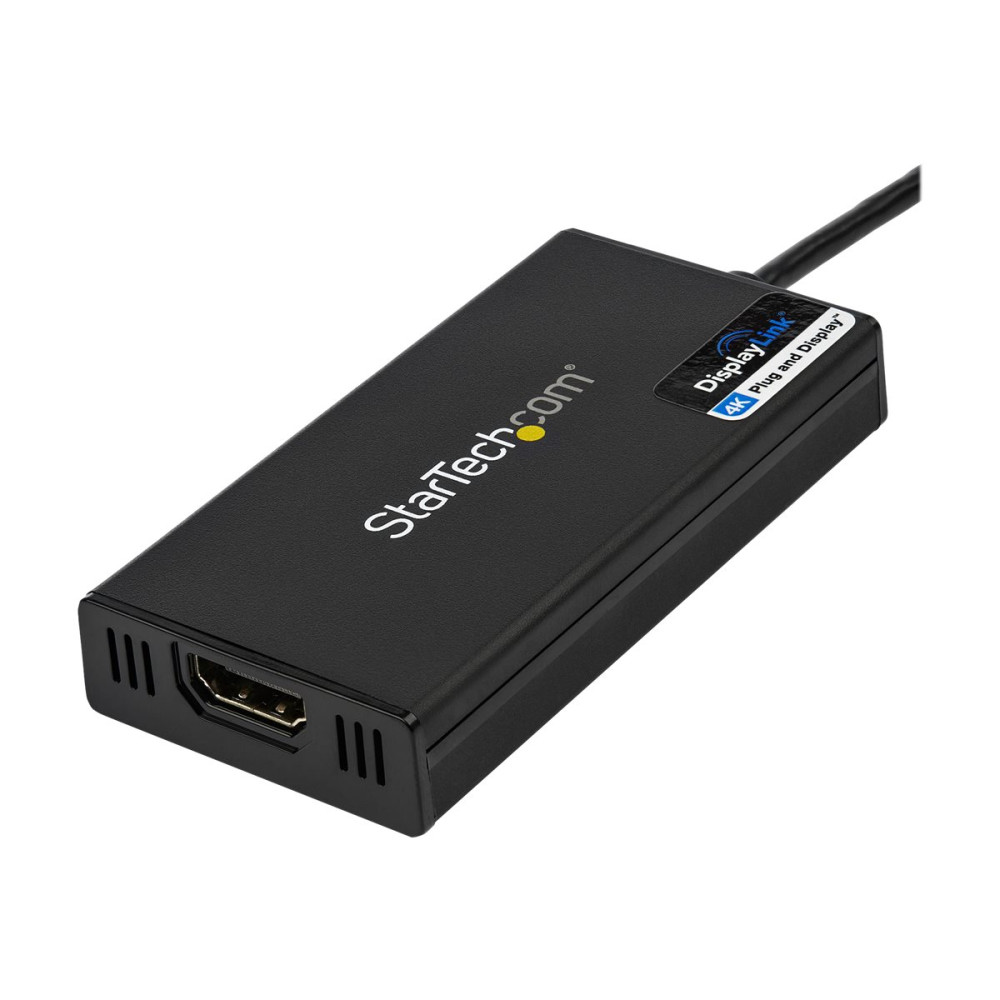 Produktbild för Startech USB 3.0 till HDMI-adapter - 4K 30Hz Ultra HD - DisplayLink-certifierad - USB Type-A till HDMI-skärmadapteromvandlare för bildskärm - Externt video- och grafikkort - Mac och Windows - adapterkabel - HDMI / USB - TAA-kompatibel - 20 cm