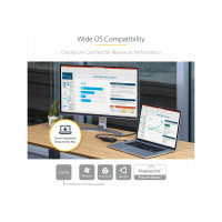 Produktbild för Startech USB 3.0 till HDMI-adapter - 4K 30Hz Ultra HD - DisplayLink-certifierad - USB Type-A till HDMI-skärmadapteromvandlare för bildskärm - Externt video- och grafikkort - Mac och Windows - adapterkabel - HDMI / USB - TAA-kompatibel - 20 cm