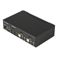 Produktbild för StarTech.com 2 Port USB HDMI KVM Switch with Audio and USB 2.0 Hub - 1080p (1920 x 1200), Hotkey Support - Dual Port Keyboard Video Monitor Switch (SV231HDMIUA) - omkopplare för tangentbord/video/mus/ljud/USB - 2 portar
