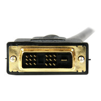 Produktbild för Startech 1 m HDMI till DVI-D-kabel – M/M - adapterkabel - HDMI / DVI - 1 m