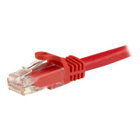 Produktbild för StarTech.com 3m CAT6 Ethernet Cable, 10 Gigabit Snagless RJ45 650MHz 100W PoE Patch Cord, CAT 6 10GbE UTP Network Cable w/Strain Relief, Red, Wiring is UL Certified/TIA - Category 6 - 24AWG (N6PATC3MRD) - patch-kabel - 3 m - röd
