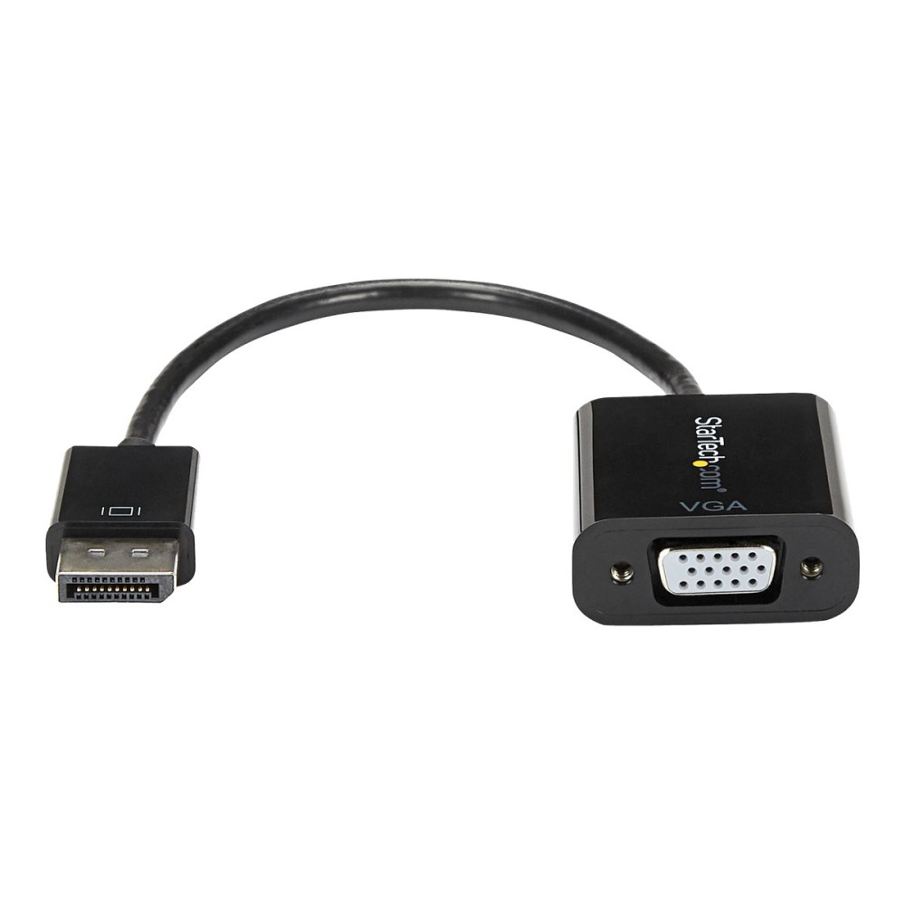 Produktbild för StarTech.com DisplayPort till VGA-adapter - Aktiv DP till VGA konverterare - 1080p Video - DP/DP++-källa till VGA-skärm Kabeladapter - DP till VGA adapterdongel digital till analog - DP 1.2 till VGA - bildskärmsadapter - 10 cm