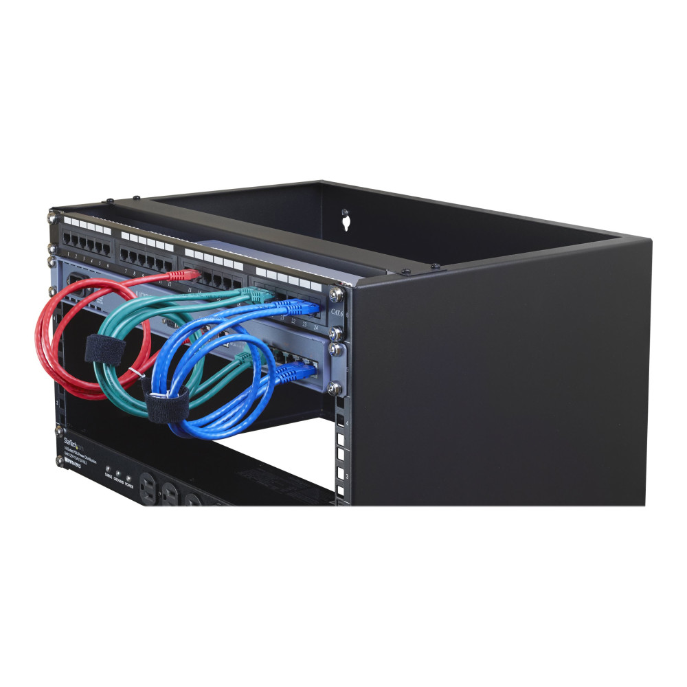 Produktbild för StarTech.com 6U väggmonteringsfäste för patchpanel - 35 cm djupt - skåp - 6U