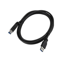 Produktbild för StarTech 2m 6 ft Certified SuperSpeed USB 3.0 A to B Cable Cord - USB 3 Cable - 1x USB 3.0 A (M), 1x USB 3.0 B (M) - 2 meter, Black (USB3CAB2M) - USB-kabel - USB Type B till USB typ A - 2 m