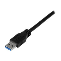 Produktbild för StarTech 2m 6 ft Certified SuperSpeed USB 3.0 A to B Cable Cord - USB 3 Cable - 1x USB 3.0 A (M), 1x USB 3.0 B (M) - 2 meter, Black (USB3CAB2M) - USB-kabel - USB Type B till USB typ A - 2 m