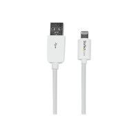 Produktbild för StarTech.com 3 m USB till Lightning-kabel - Lång iPhone/iPad/iPod-laddningskabel - Lightning till USB-kabel - Apple MFi-certifierad - Vit - Lightning-kabel - Lightning / USB - 3 m