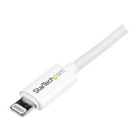 Produktbild för StarTech.com 3 m USB till Lightning-kabel - Lång iPhone/iPad/iPod-laddningskabel - Lightning till USB-kabel - Apple MFi-certifierad - Vit - Lightning-kabel - Lightning / USB - 3 m