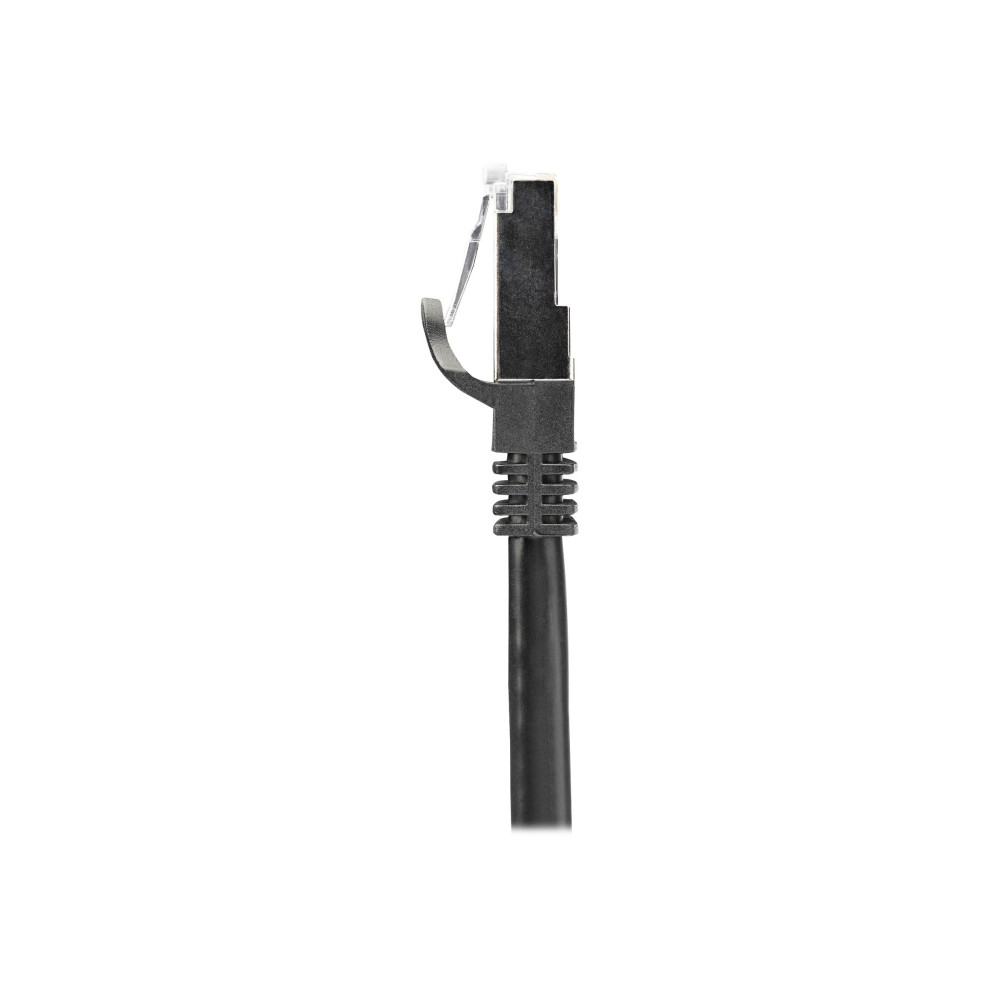 Produktbild för Startech 1m CAT6 Ethernet Cable, 10 Gigabit Shielded Snagless RJ45 100W PoE Patch Cord, CAT 6 10GbE SFTP Network Cable w/Strain Relief, Black, Wiring is UL Certified/TIA - Category 6 - 26AWG (N6SPAT1MBK) - patch-kabel - svart