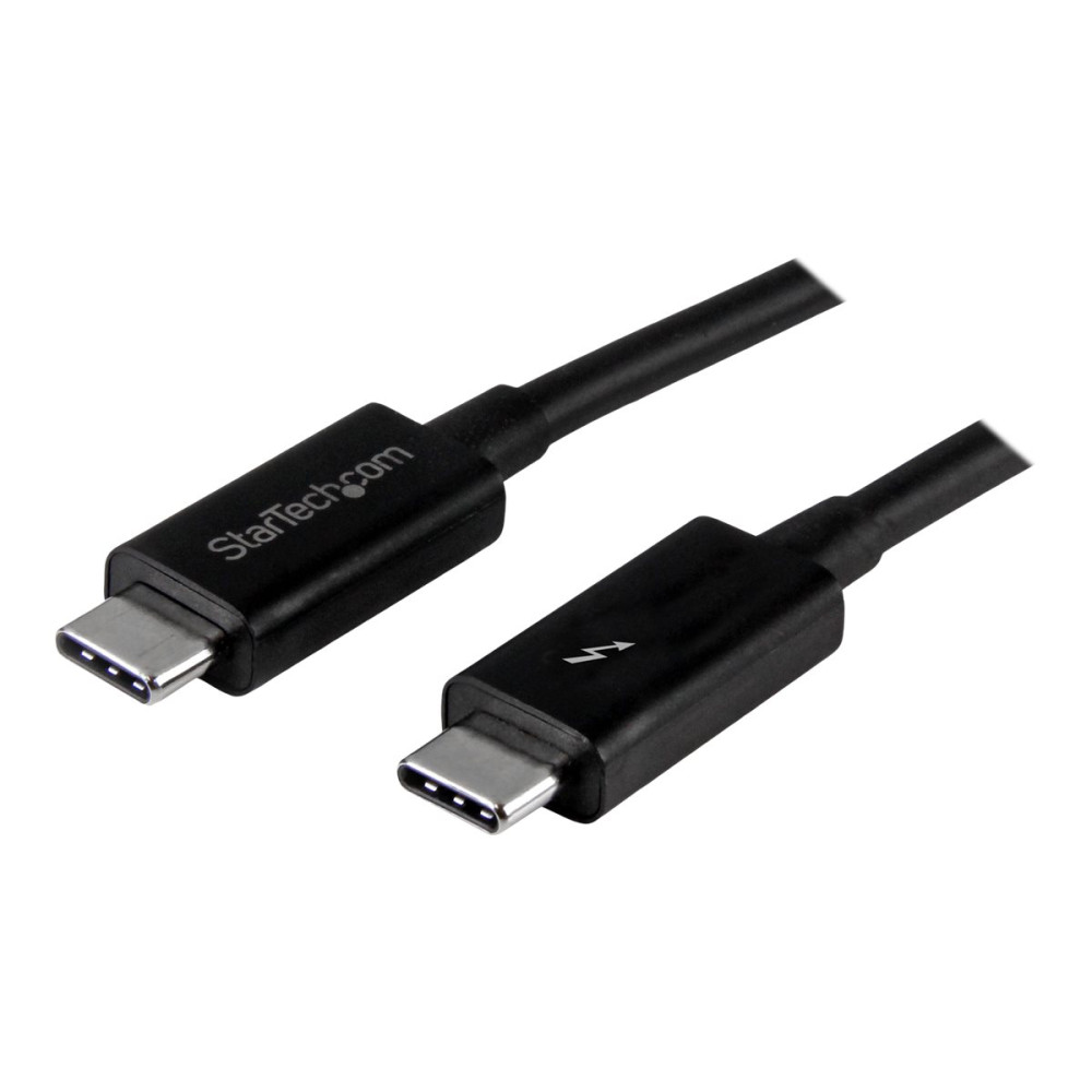 Produktbild för StarTech 1m (3.3ft) Thunderbolt 3 Cable, 20Gbps, 100W PD, 4K Video, Thunderbolt-Certified, Compatible w/ TB4/USB 3.2/DisplayPort - Thunderbolt-kabel - USB-C till USB-C - 1 m