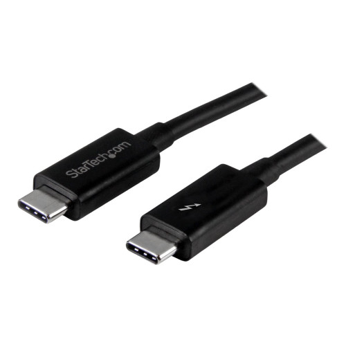 StarTech.com StarTech 1m (3.3ft) Thunderbolt 3 Cable, 20Gbps, 100W PD, 4K Video, Thunderbolt-Certified, Compatible w/ TB4/USB 3.2/DisplayPort - Thunderbolt-kabel - USB-C till USB-C - 1 m